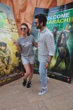 Jackky Bhagnani, Lauren Gottlieb at Welcome to Karachi promotions in Water Kingdom on 26th April 2015